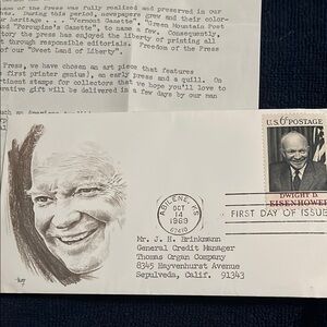 Dwight D. Eisenhower First Day Cover